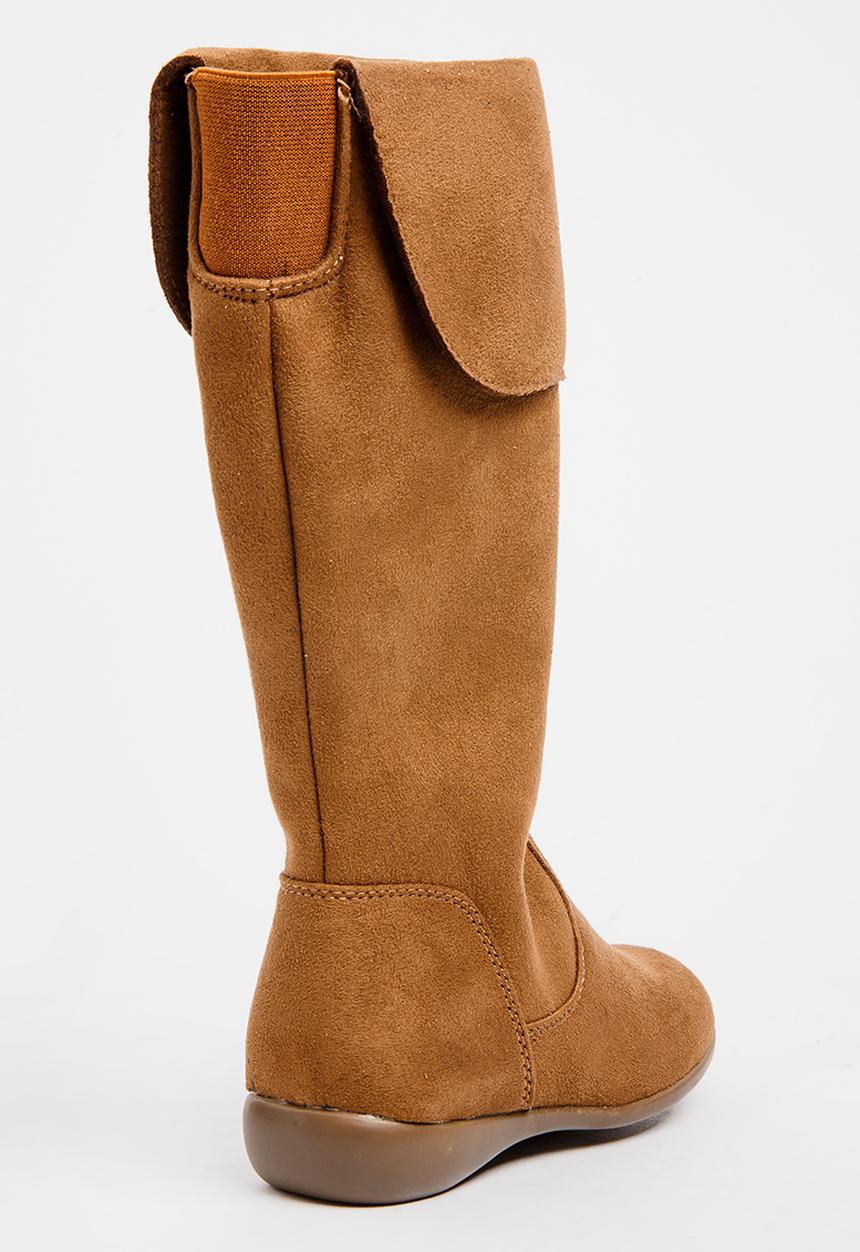 Franco Rossi - Long Boot with Flap Detail Brown
