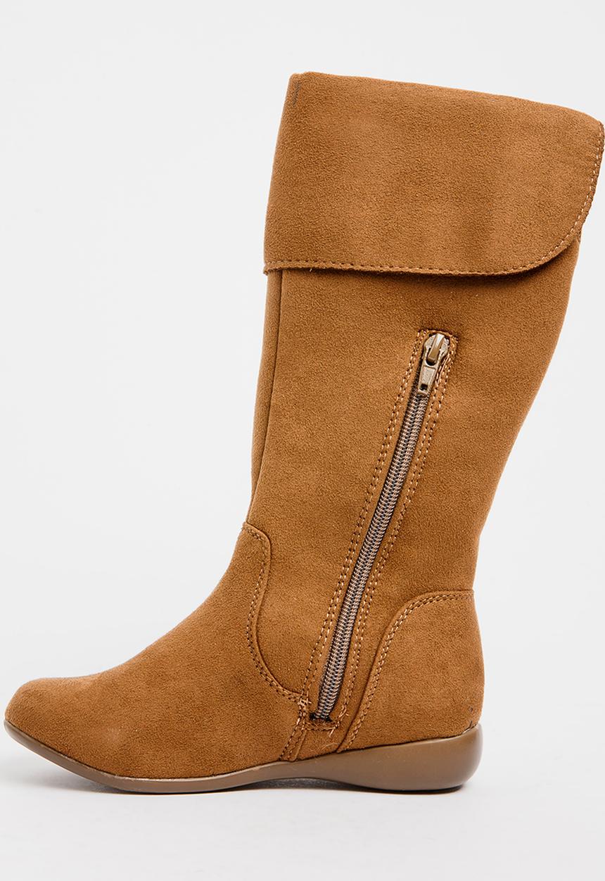 Franco Rossi - Long Boot with Flap Detail Brown