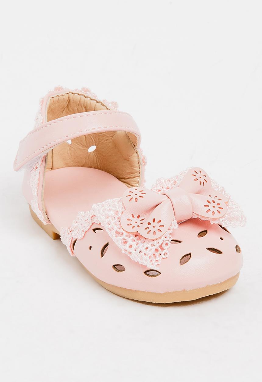 Pop Candy - Pump With Bow Detail Mid Pink
