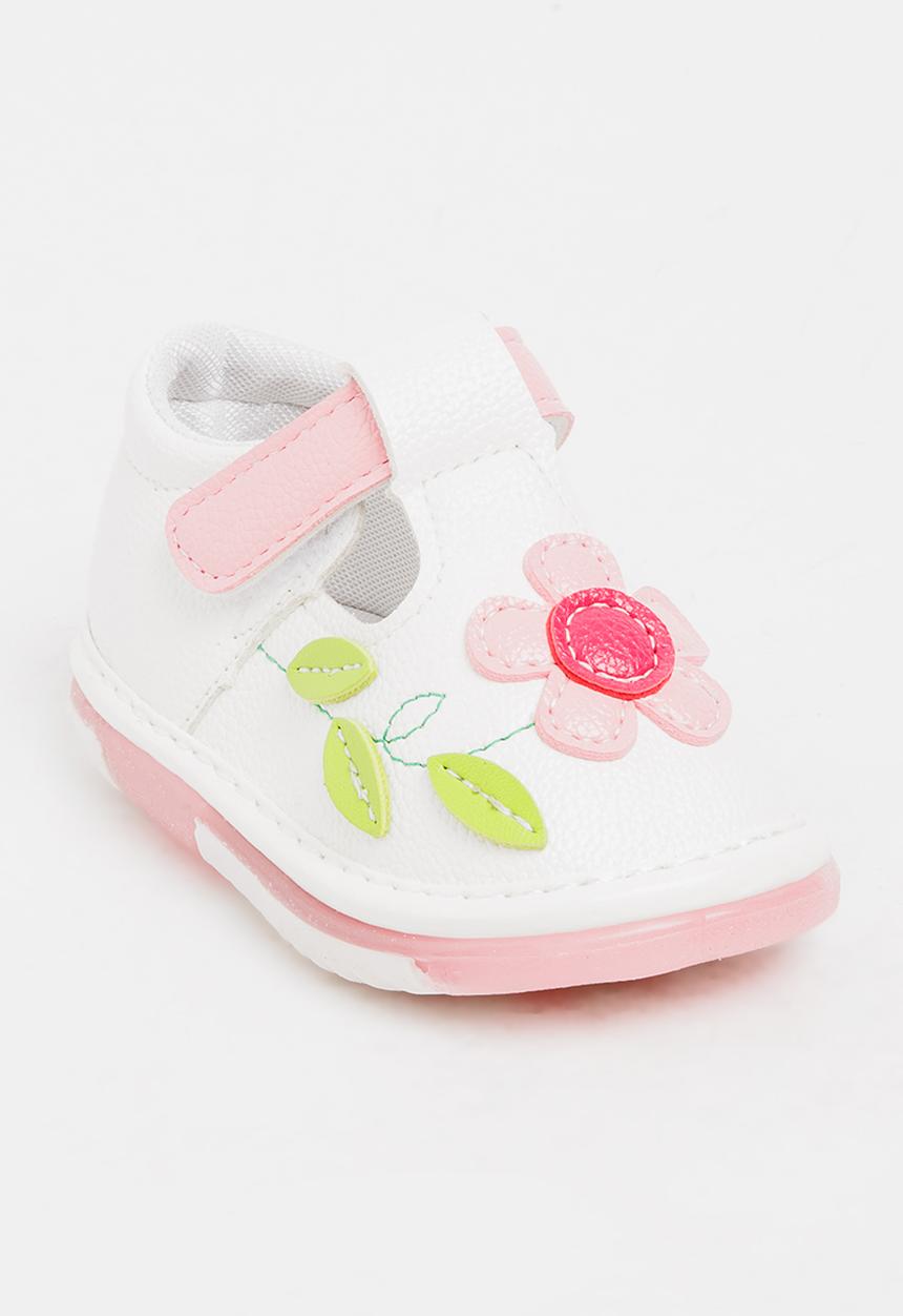 Pop Candy - Flower Printed Pump White