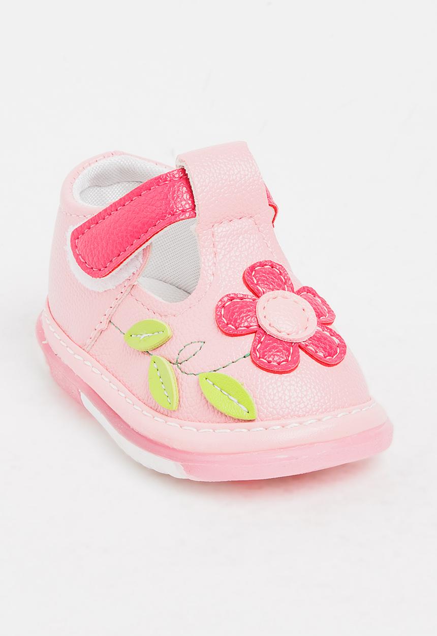 Pop Candy - Flower Printed Pump Mid Pink