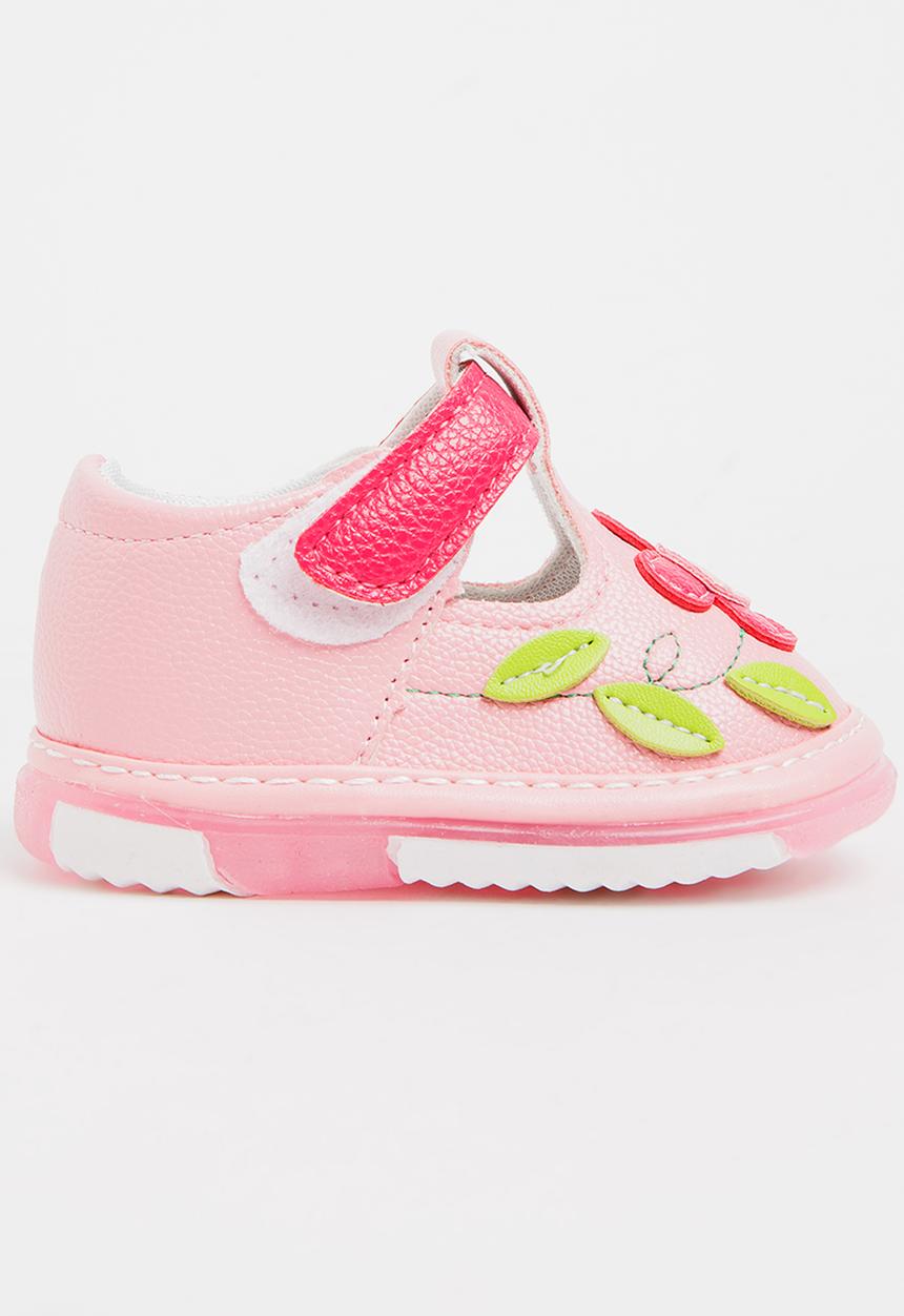 Pop Candy - Flower Printed Pump Mid Pink