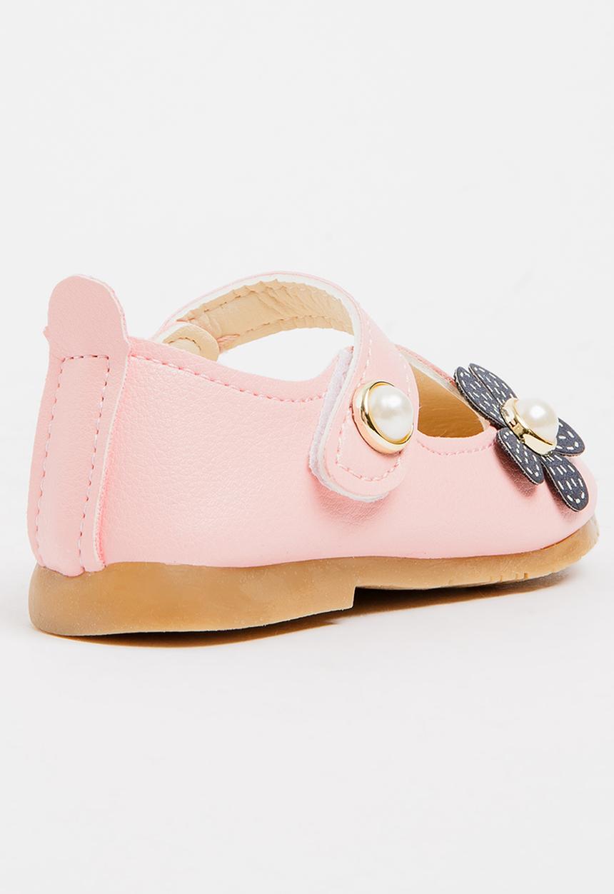 Pop Candy - Flower Printed Pump Mid Pink