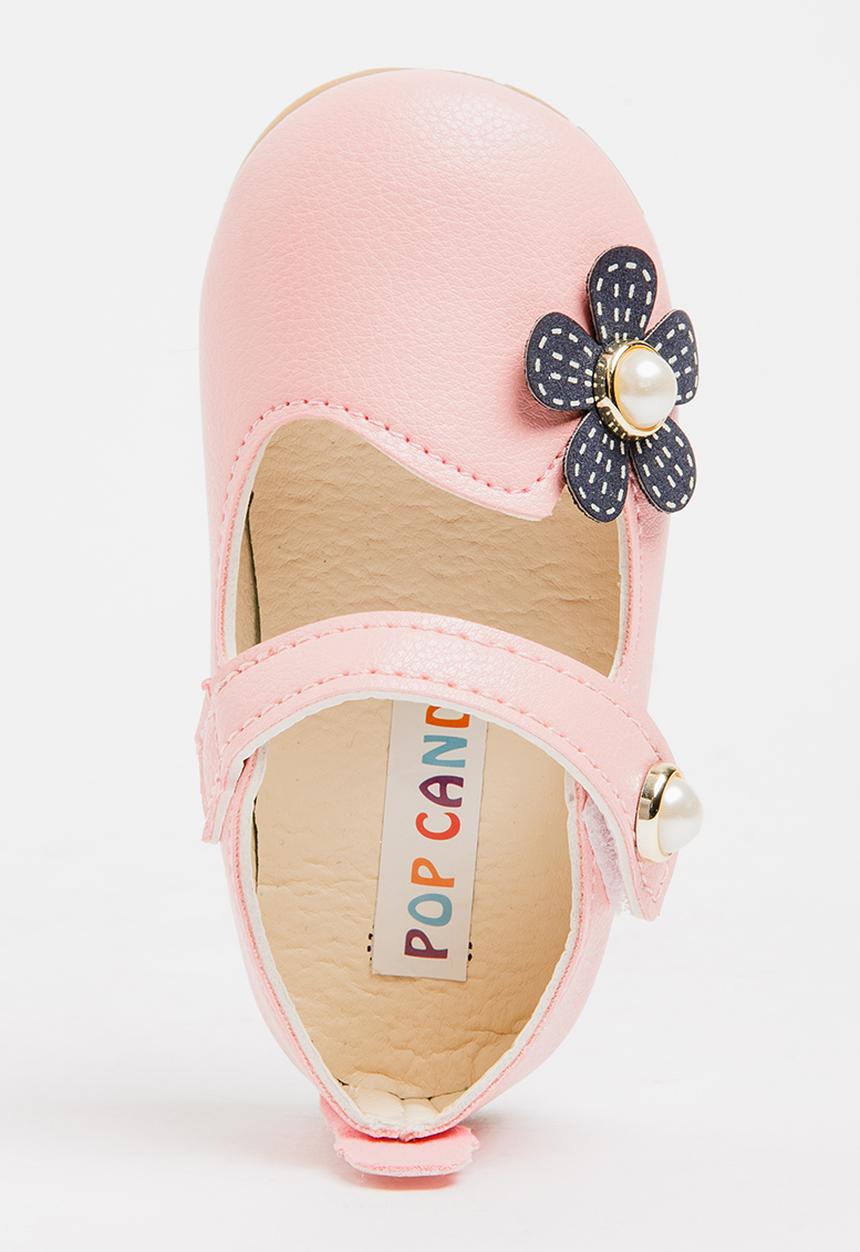 Pop Candy - Flower Printed Pump Mid Pink