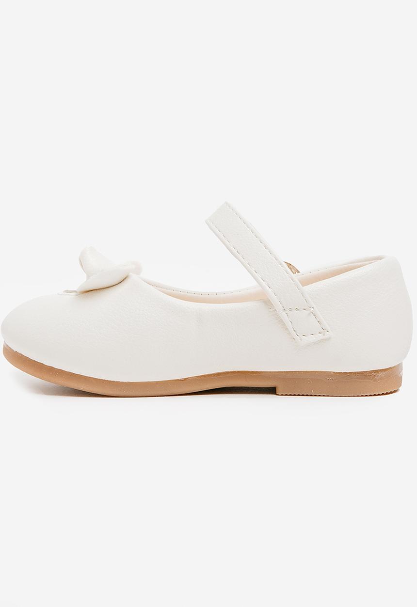 Pop Candy - Pump With Bow Detail Cream