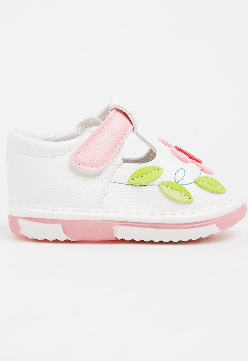 Pop Candy - Flower Printed Pump White