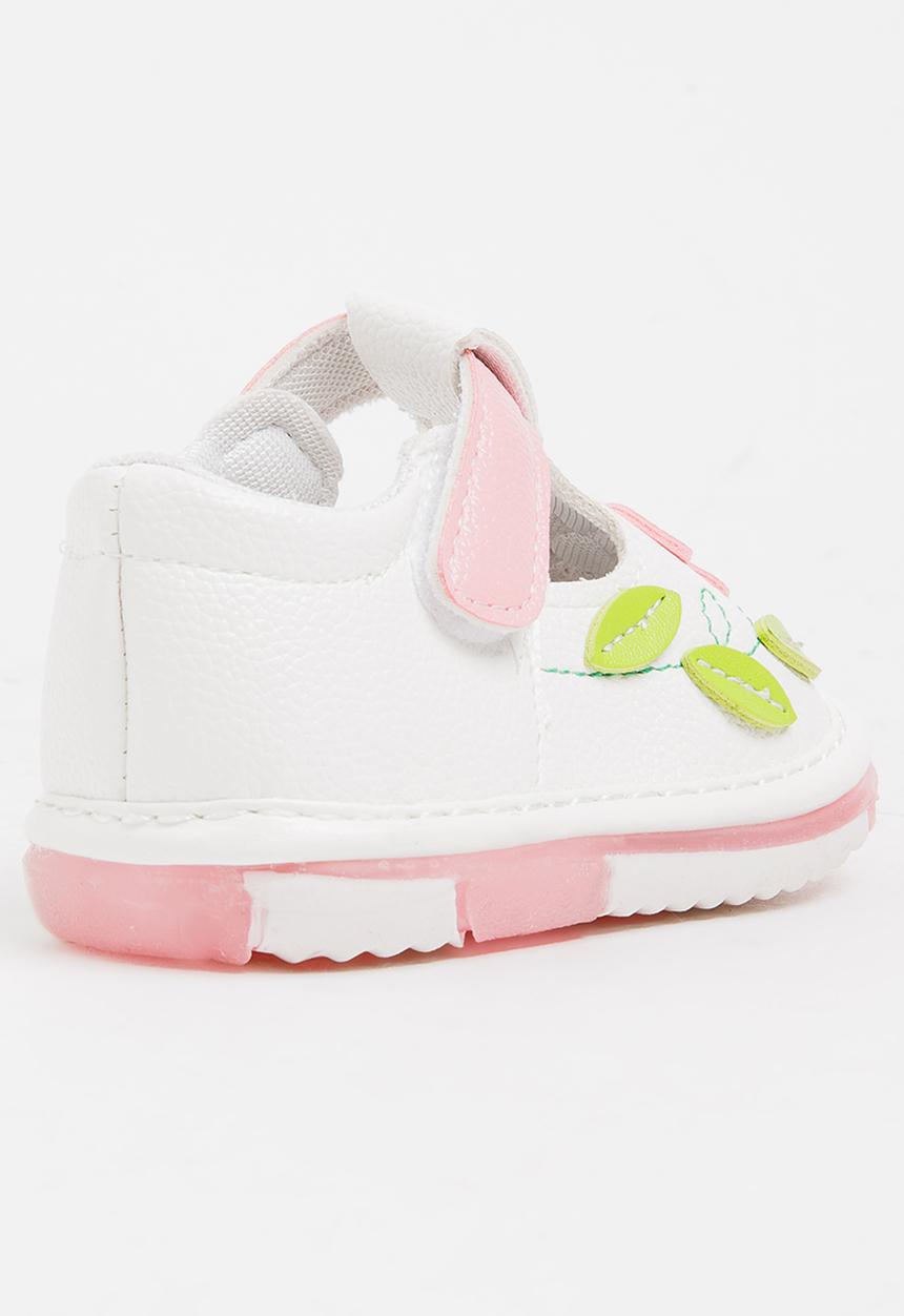 Pop Candy - Flower Printed Pump White