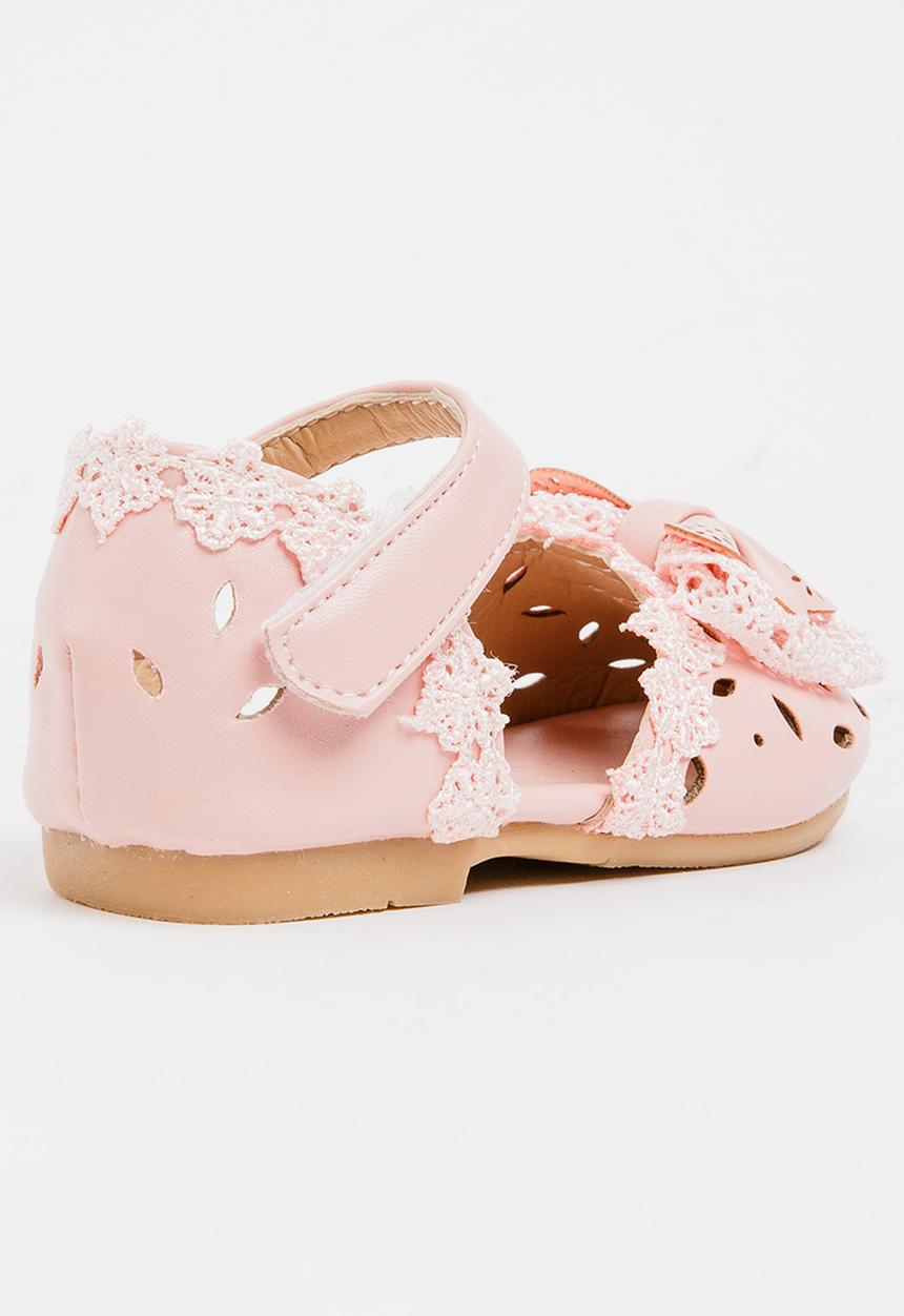 Pop Candy - Pump With Bow Detail Mid Pink