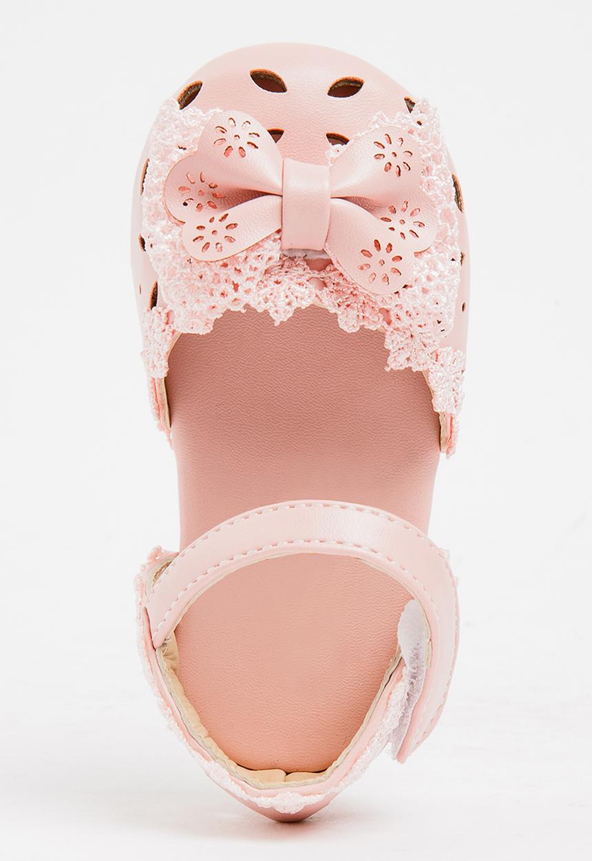 Pop Candy - Pump With Bow Detail Mid Pink