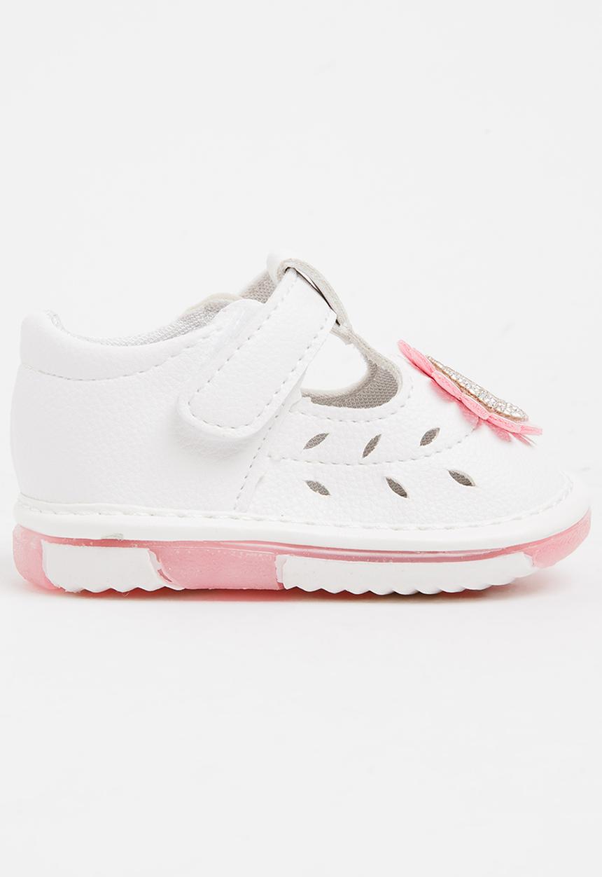 Pop Candy - Flower Printed Pump Pale Pink