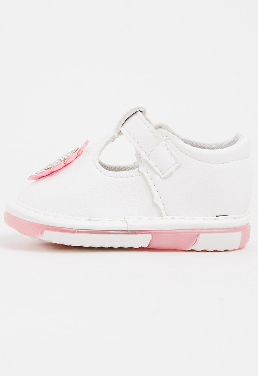 Pop Candy - Flower Printed Pump Pale Pink