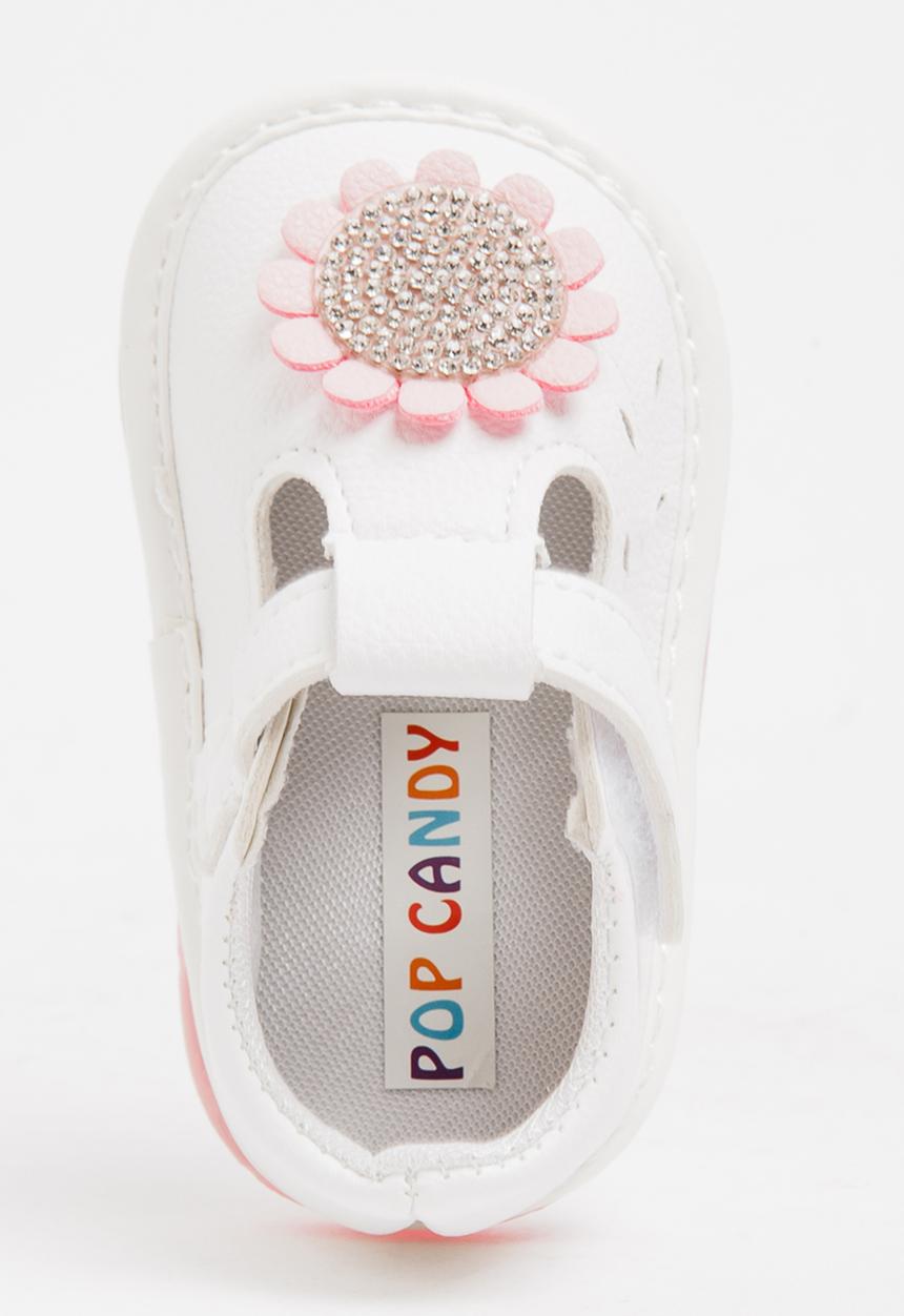 Pop Candy - Flower Printed Pump Pale Pink