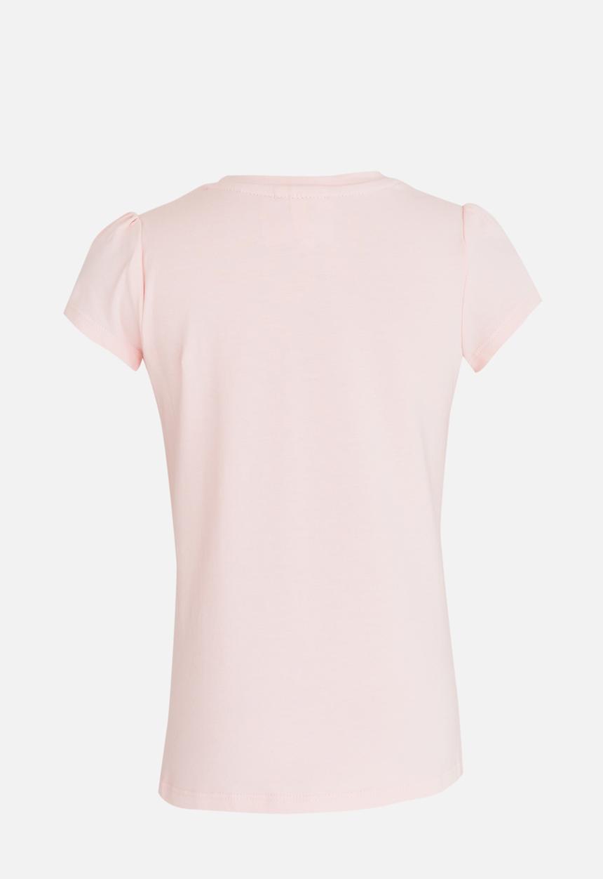Pop Candy - Bunny Printed Tee Pale Pink