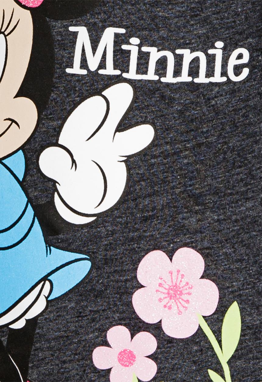 Pop Candy - Minnie Mouse Long Sleeve  Tee Grey