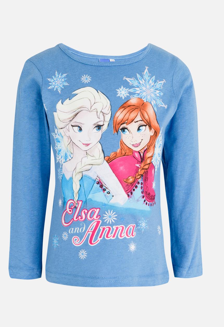 Pop Candy - Frozen  Long Sleeve  Tee Pale Blue