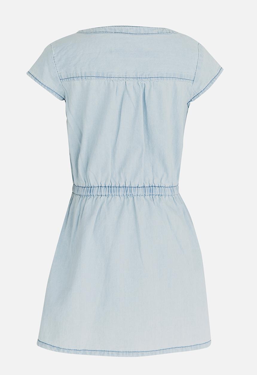 Pop Candy - Printed Sleeveless Dress Pale Blue