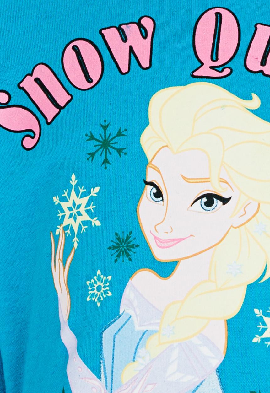 Pop Candy - Frozen Long Sleeve  Tee Turquoise