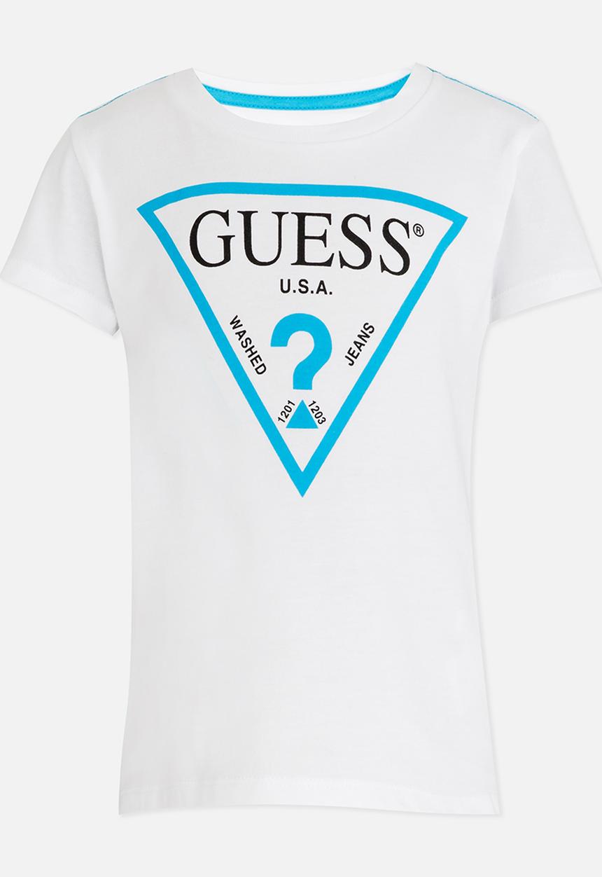 GUESS - Boys Classic Tri White Tee