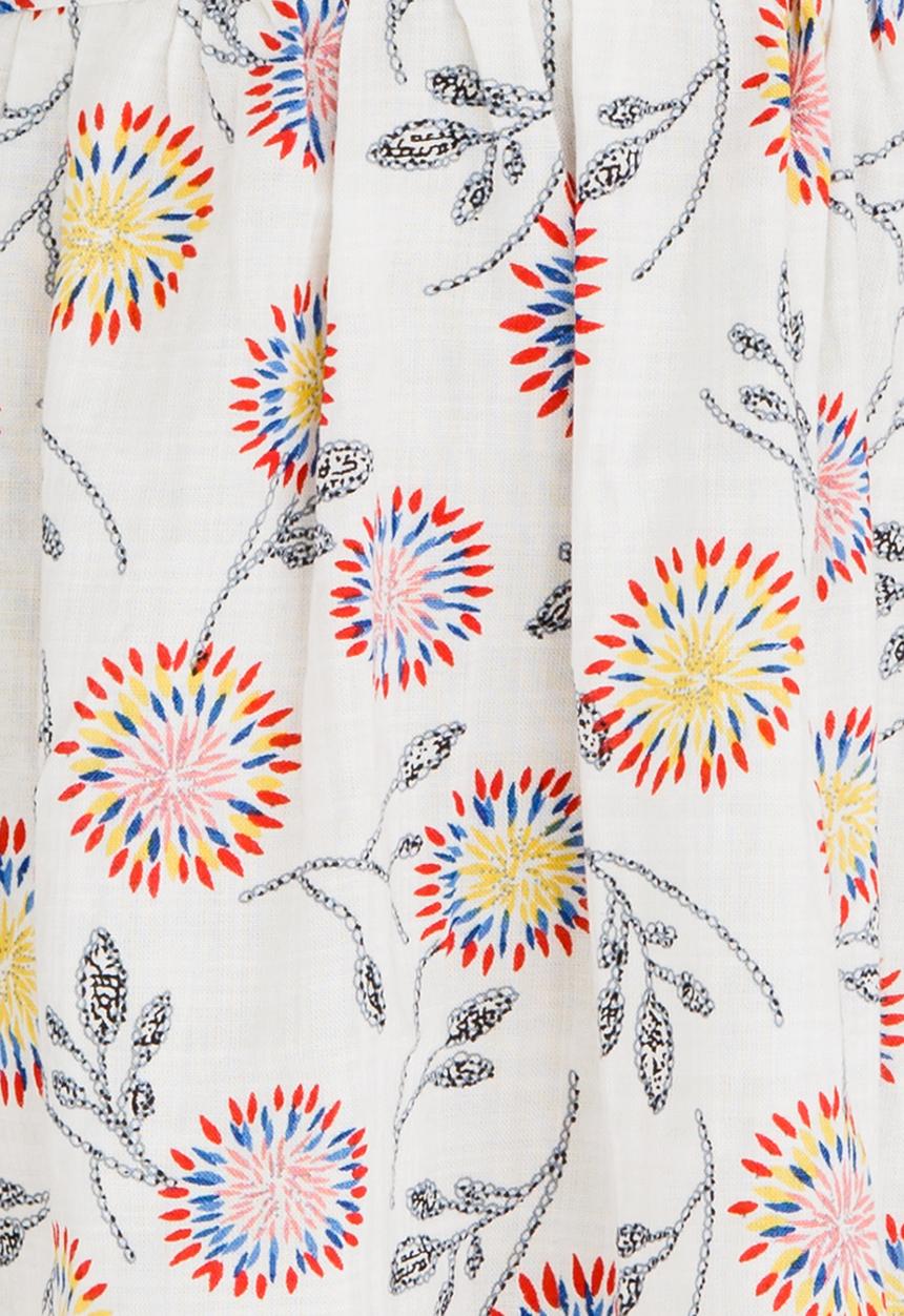 Pop Candy - Printed Fit and Flare Dress Multi-colour
