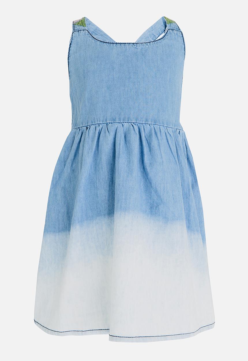 Pop Candy - Sleeveless Denim Dress Blue