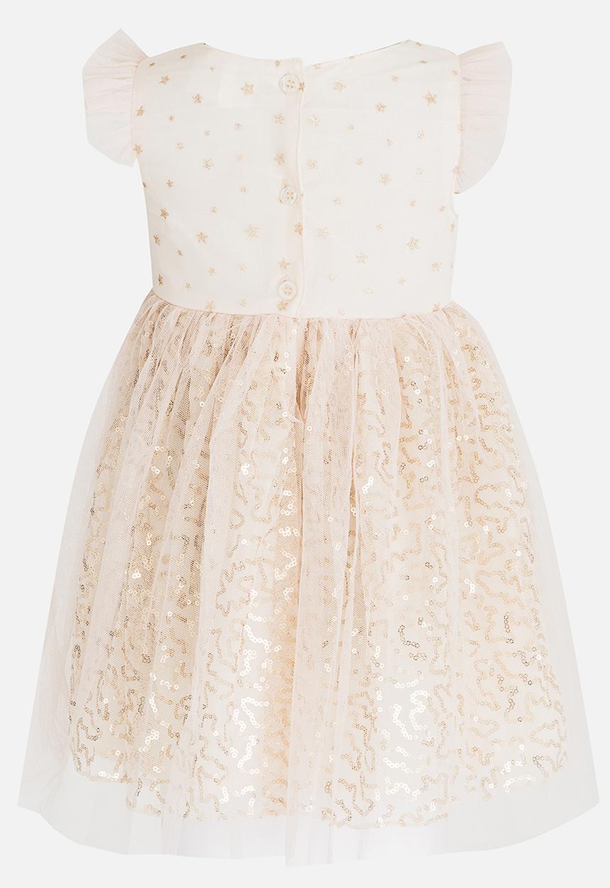 Pop Candy - Tutu Dress with Flutter Sleeve Mid Pink