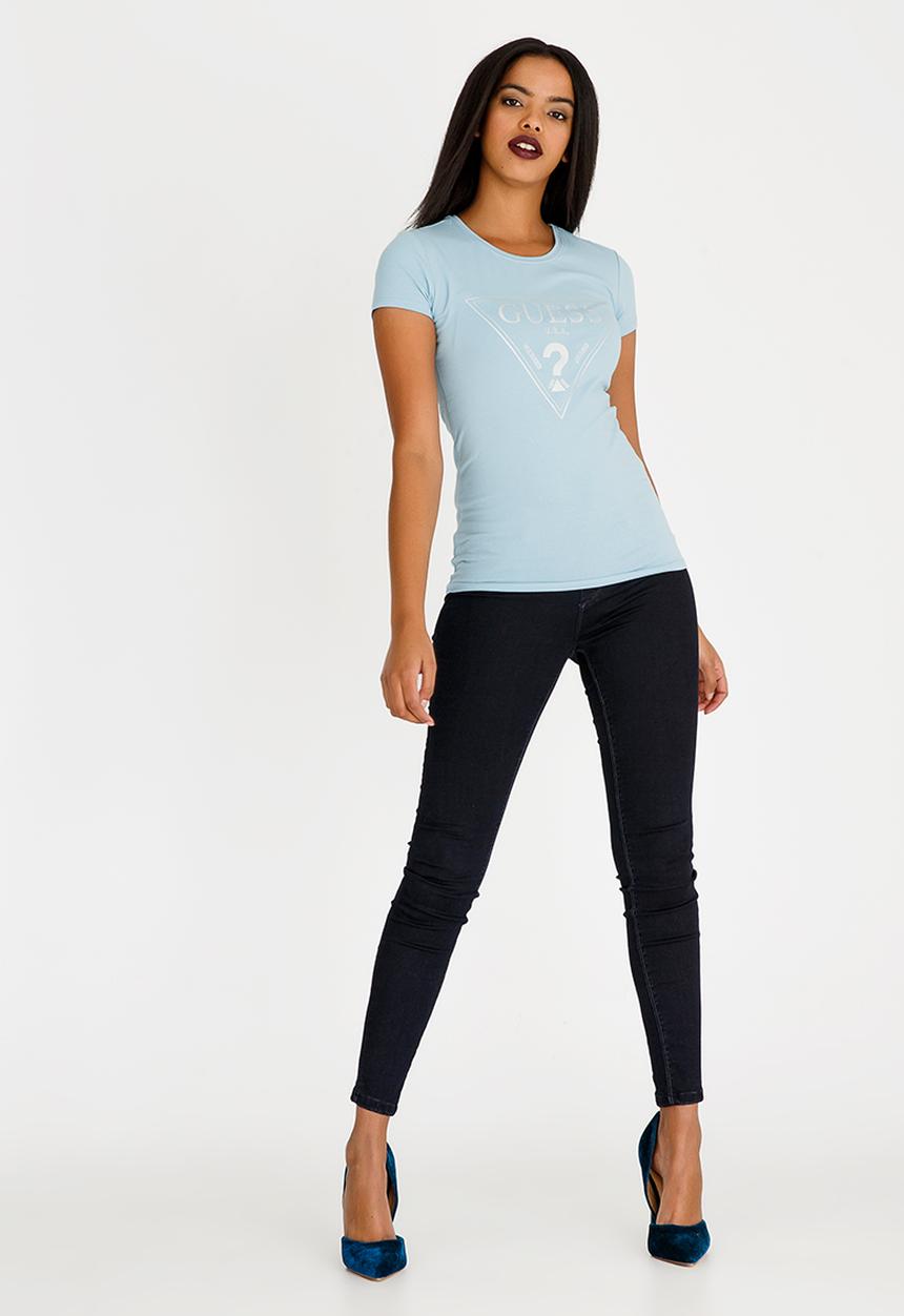 GUESS - Guess Tri Logo Tee Blue