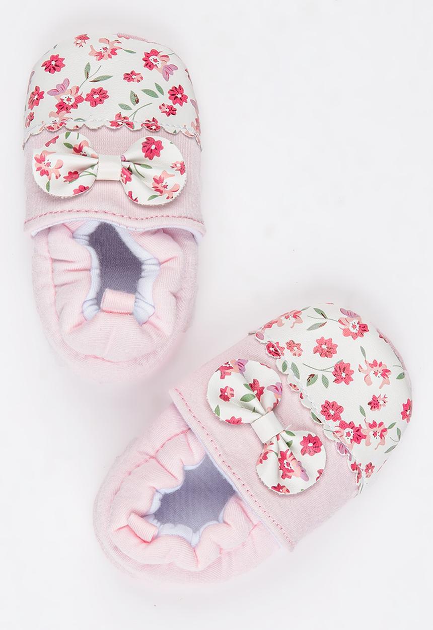 Pop Candy - Floral Printed Pump Mid Pink