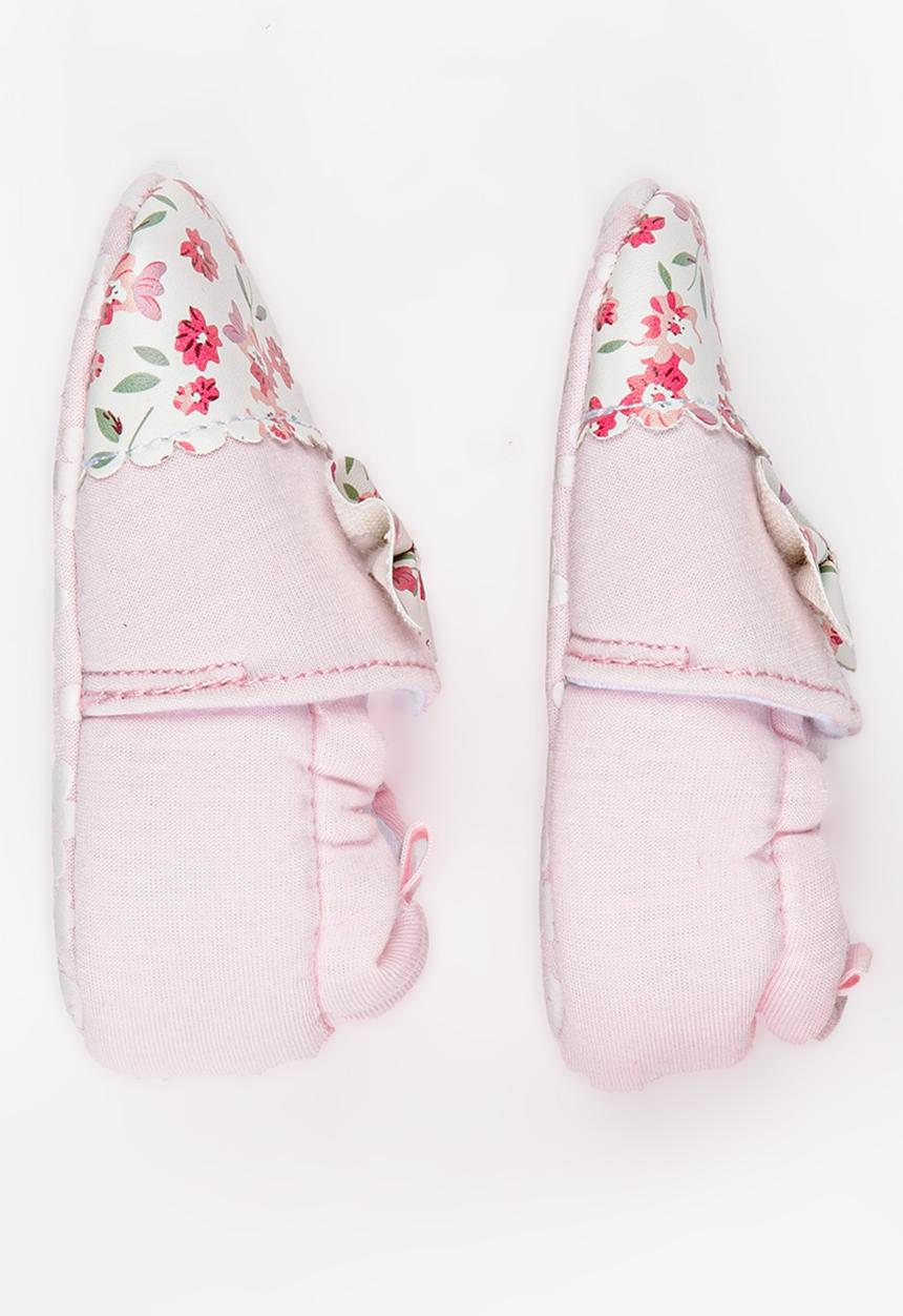 Pop Candy - Floral Printed Pump Mid Pink