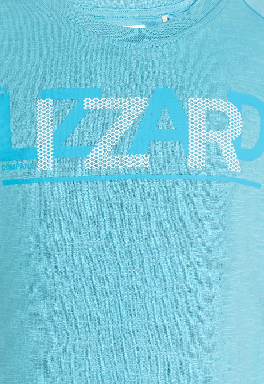 Lizzard - Adelram printed tee - blue