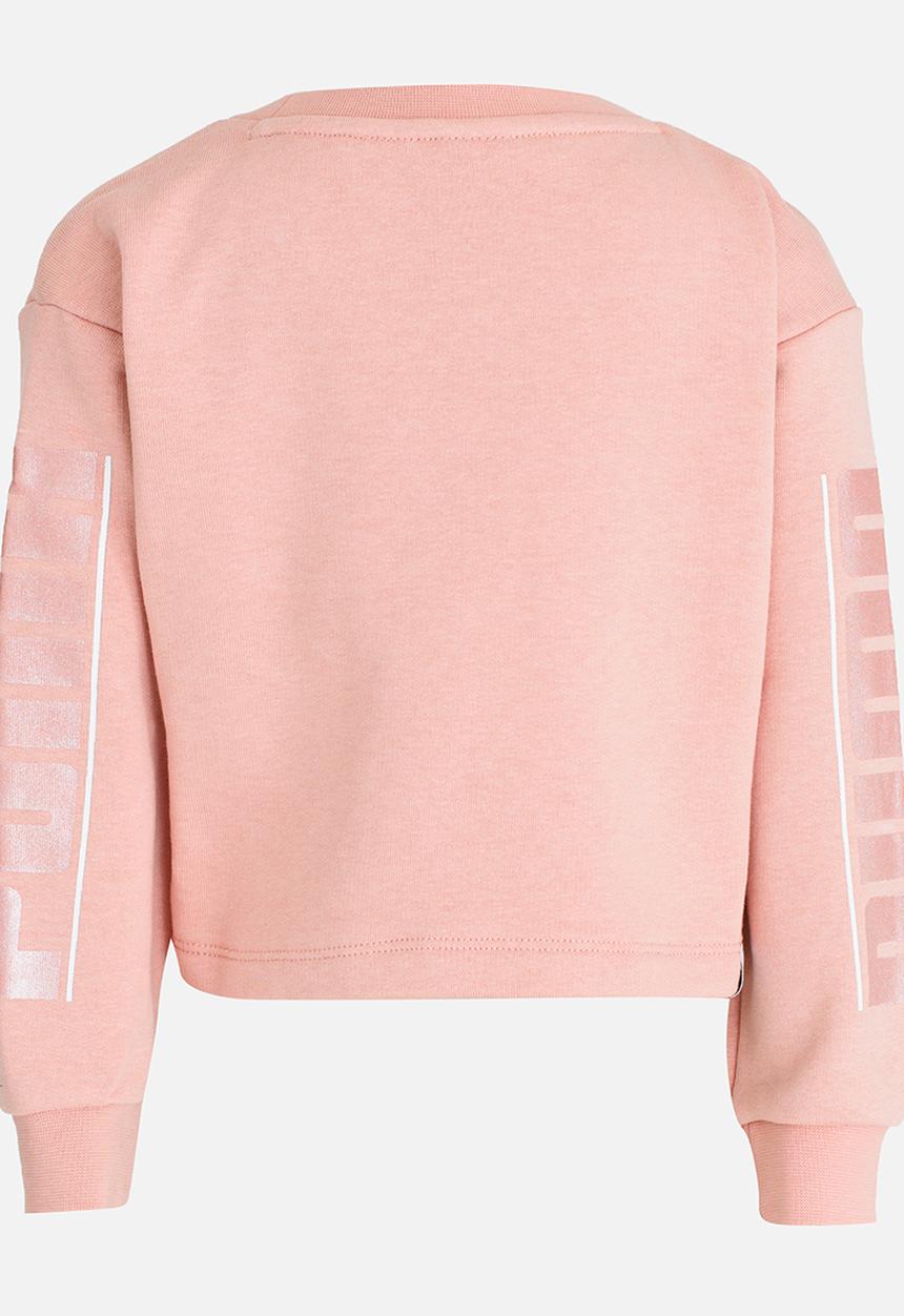 PUMA - Style Crew Sweat Top Peach