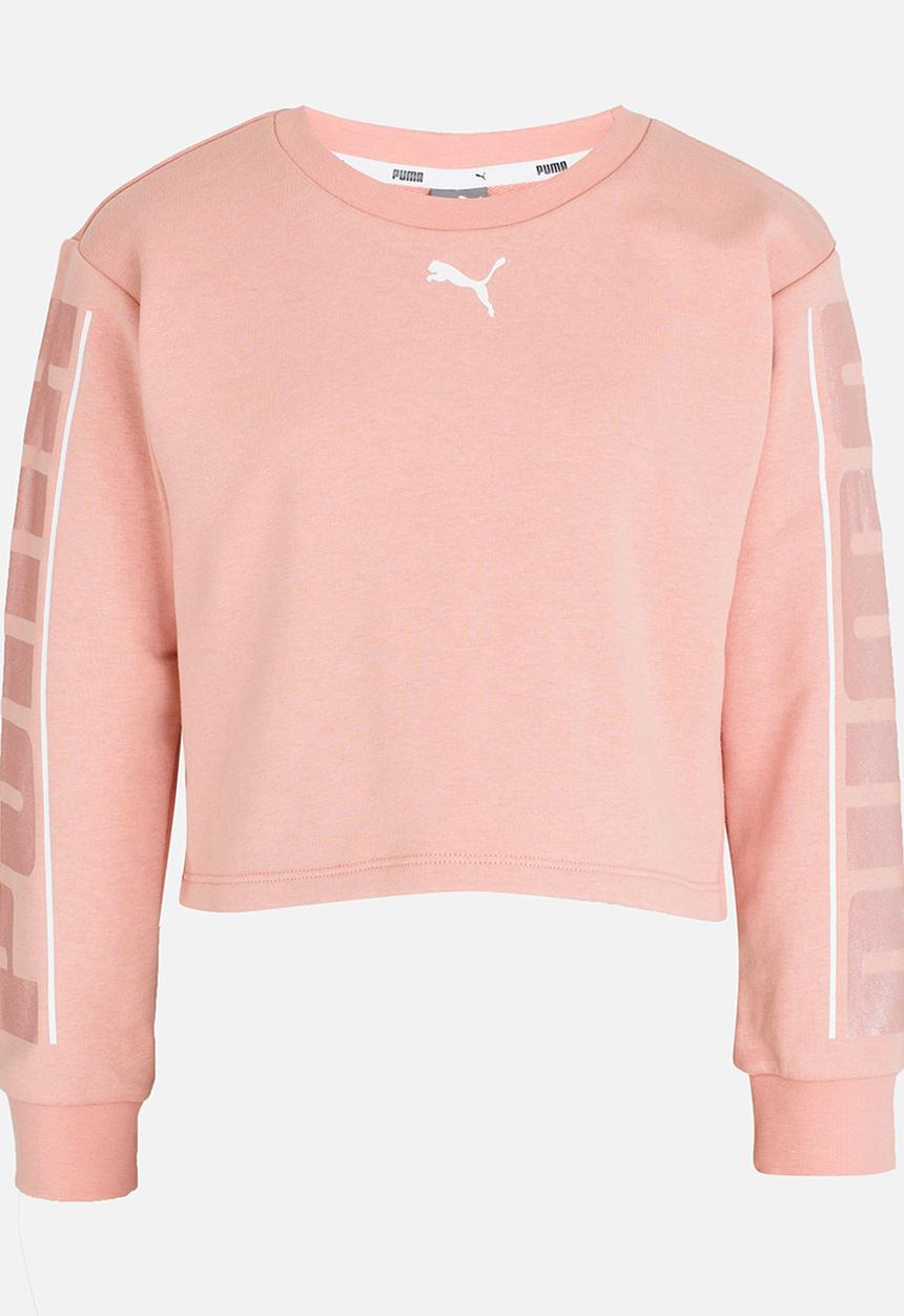 PUMA - Style Crew Sweat Top Peach