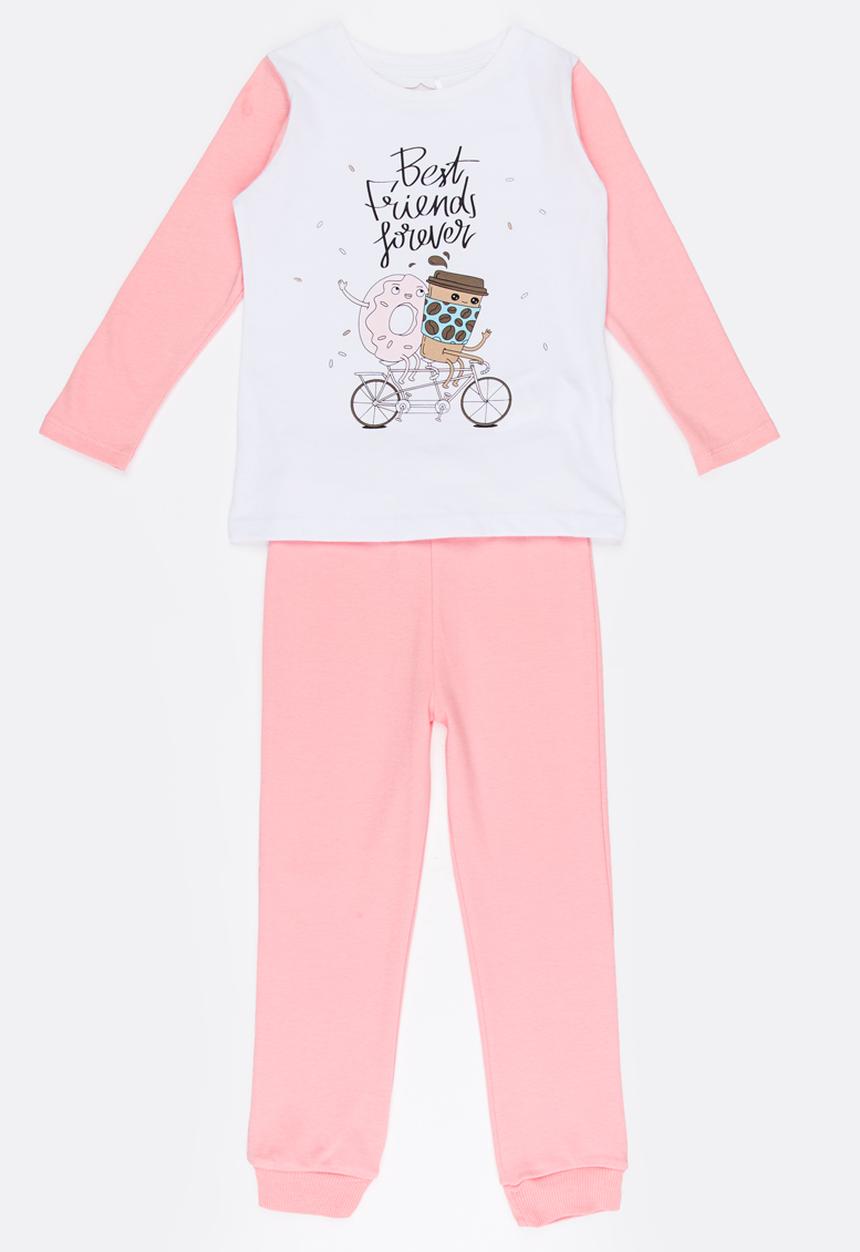 Soobe - Girls Pajama Set Mid Pink