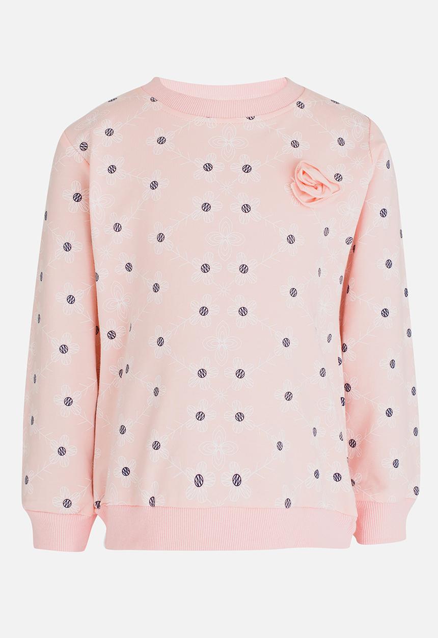 Pop Candy - Long Sleeve Sweat Top Mid Pink