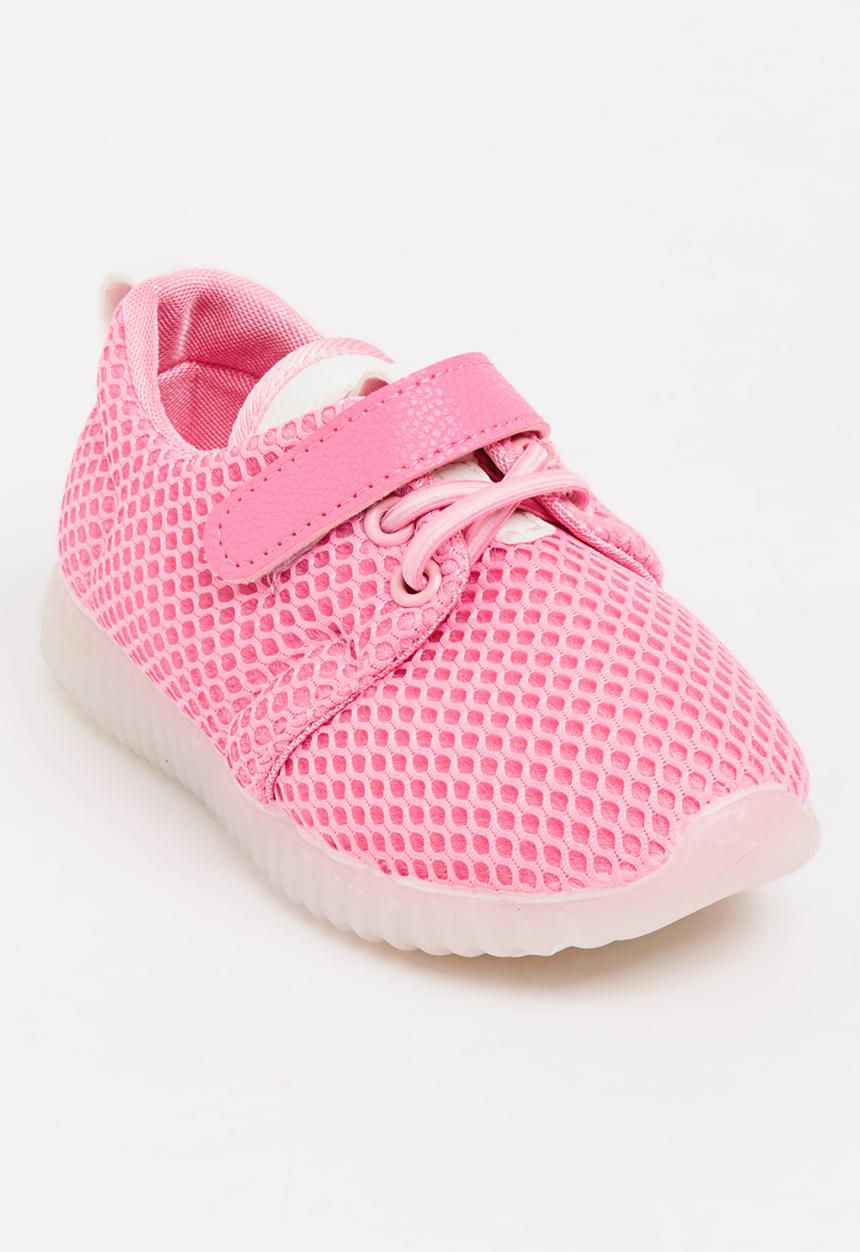 Pop Candy - Girls Light Up Sneaker Mid Pink