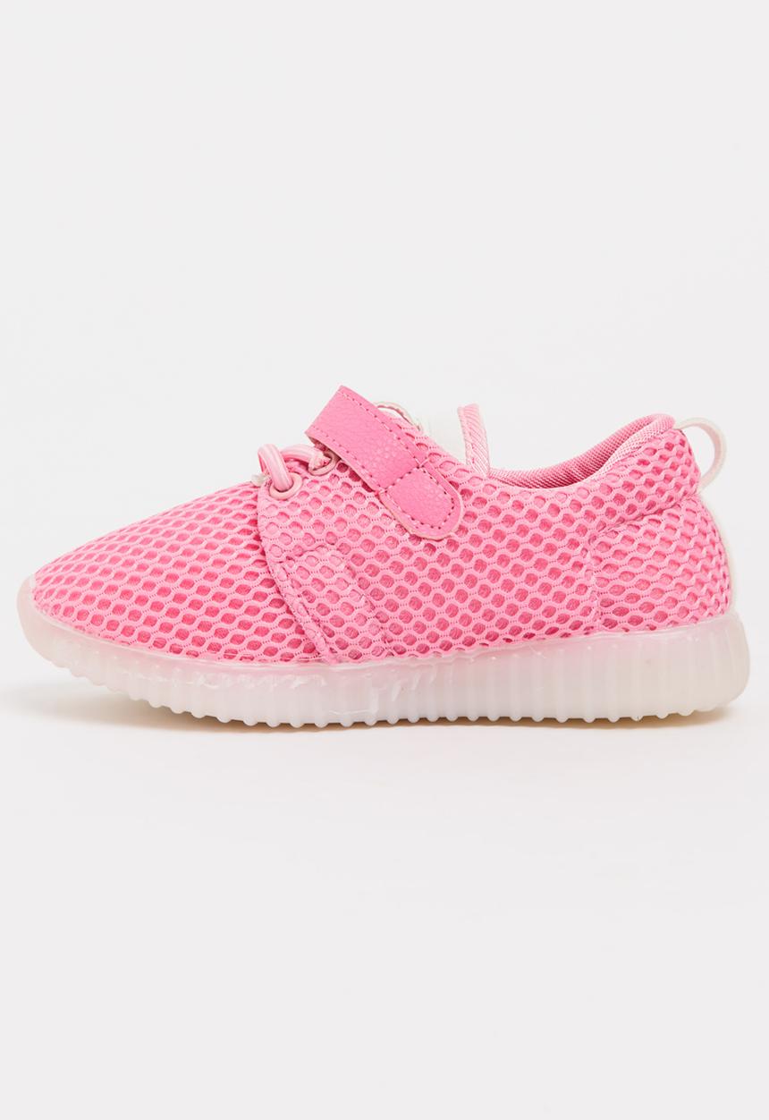Pop Candy - Girls Light Up Sneaker Mid Pink