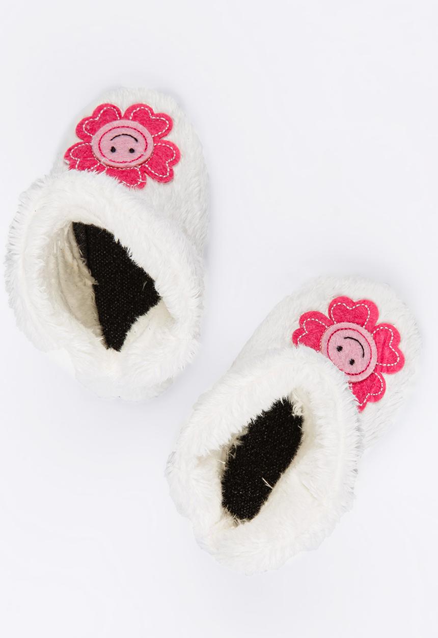 Soobe - Girls Boot Slippers Cream