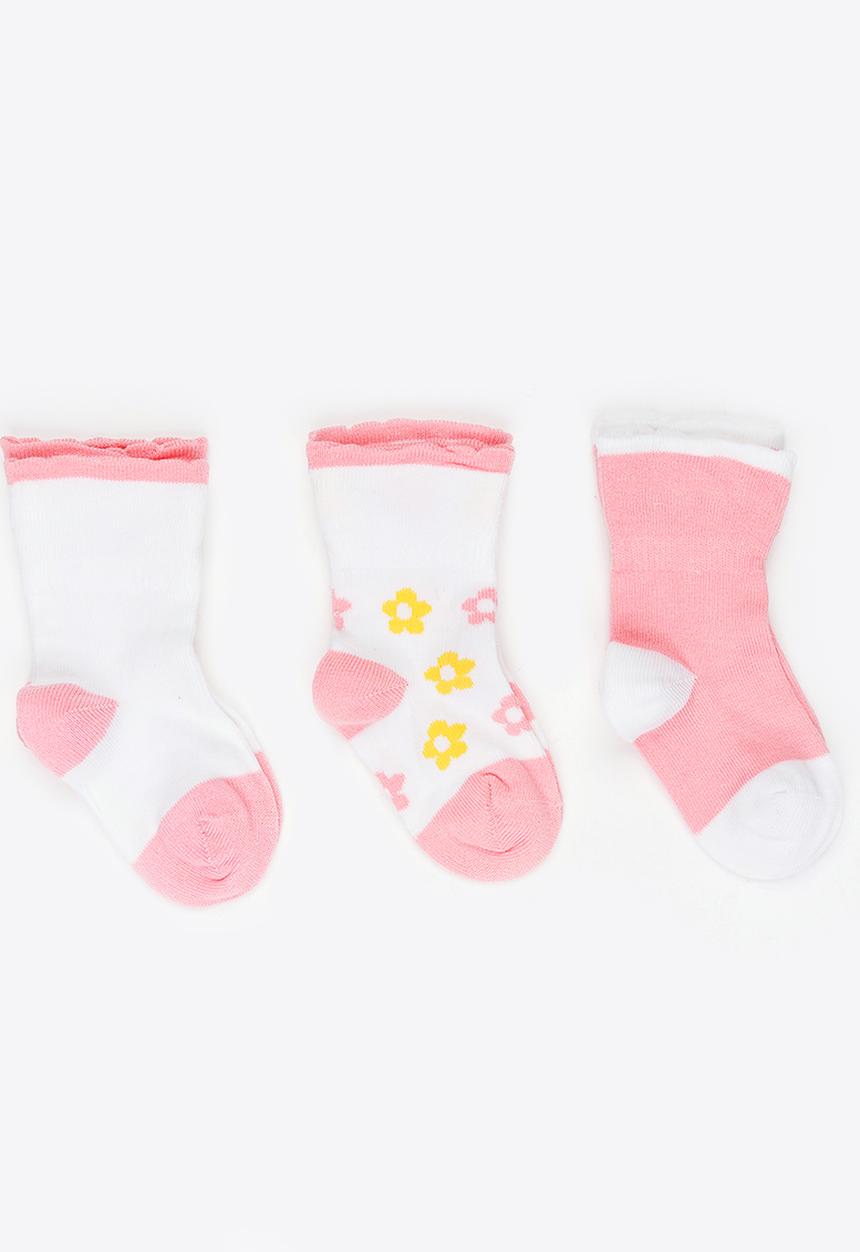 Soobe - Girls 3 Pack Socks White