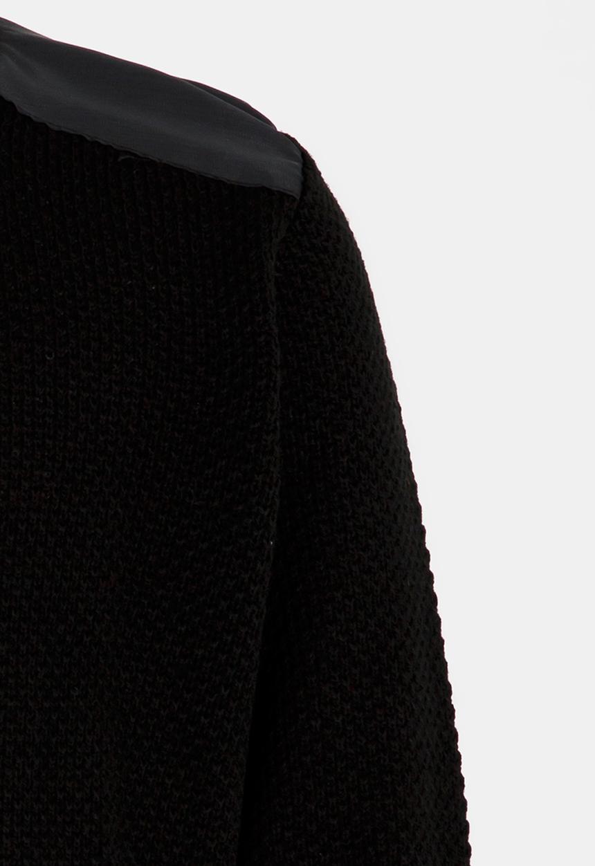 Rebel Republic - Jersey with Inset Detail Black