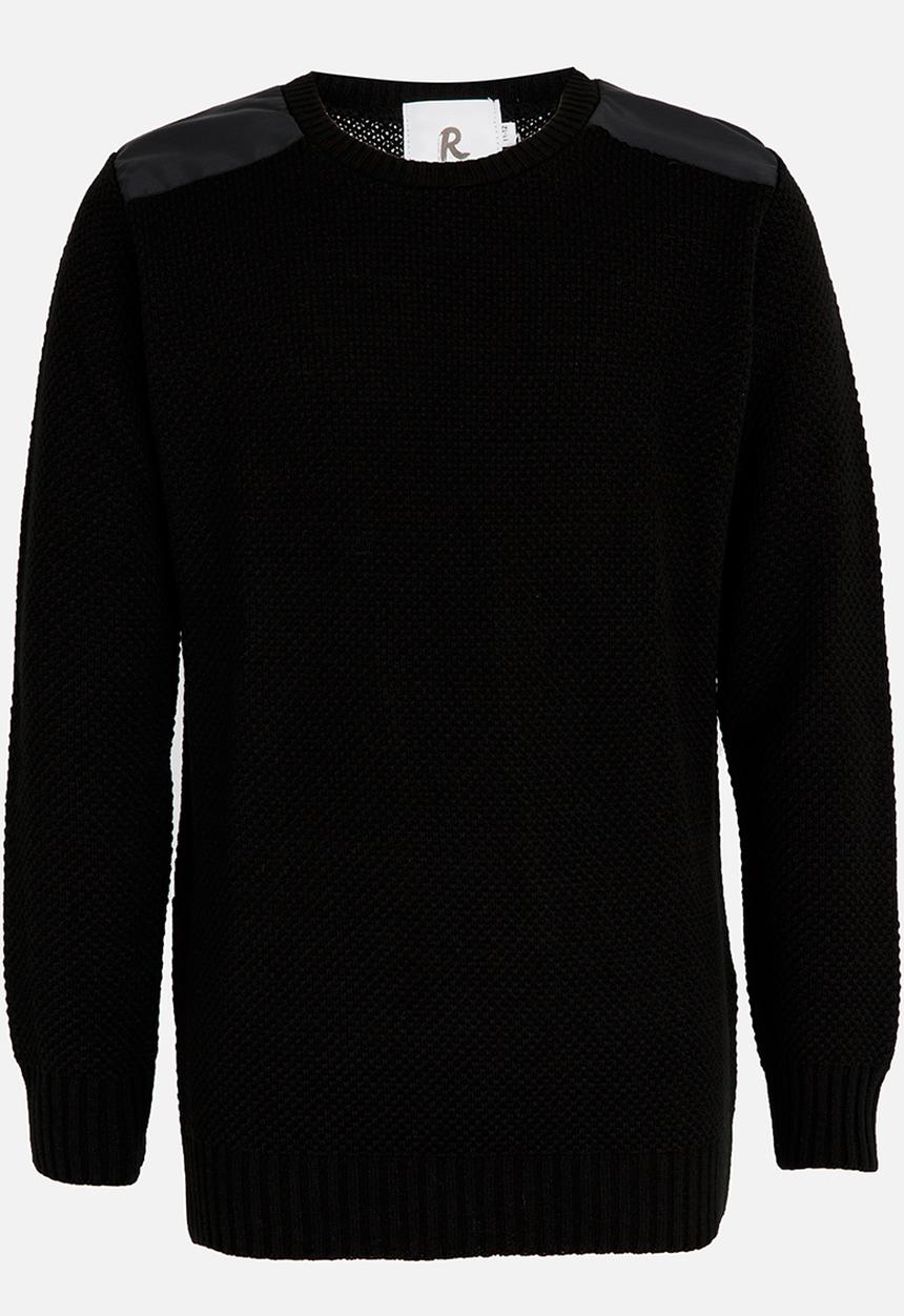 Rebel Republic - Jersey with Inset Detail Black