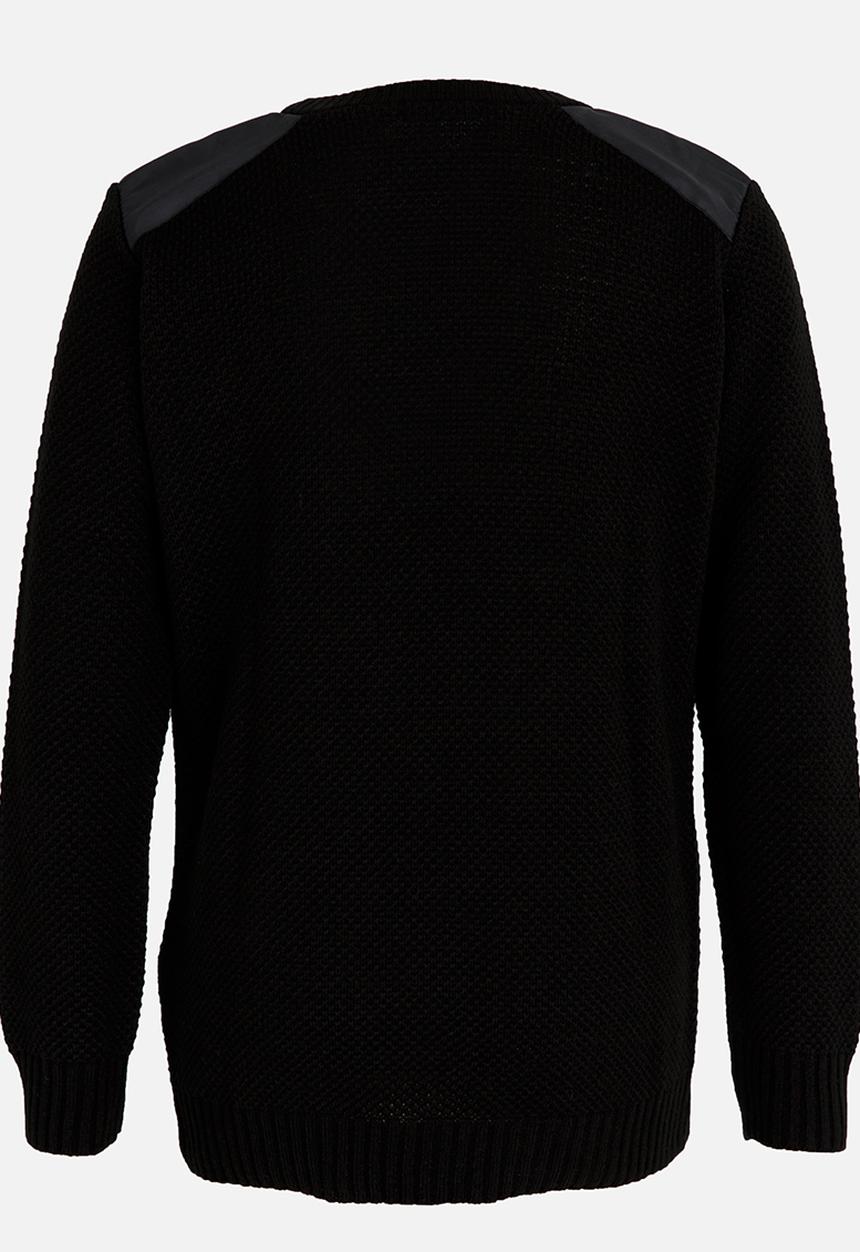 Rebel Republic - Jersey with Inset Detail Black