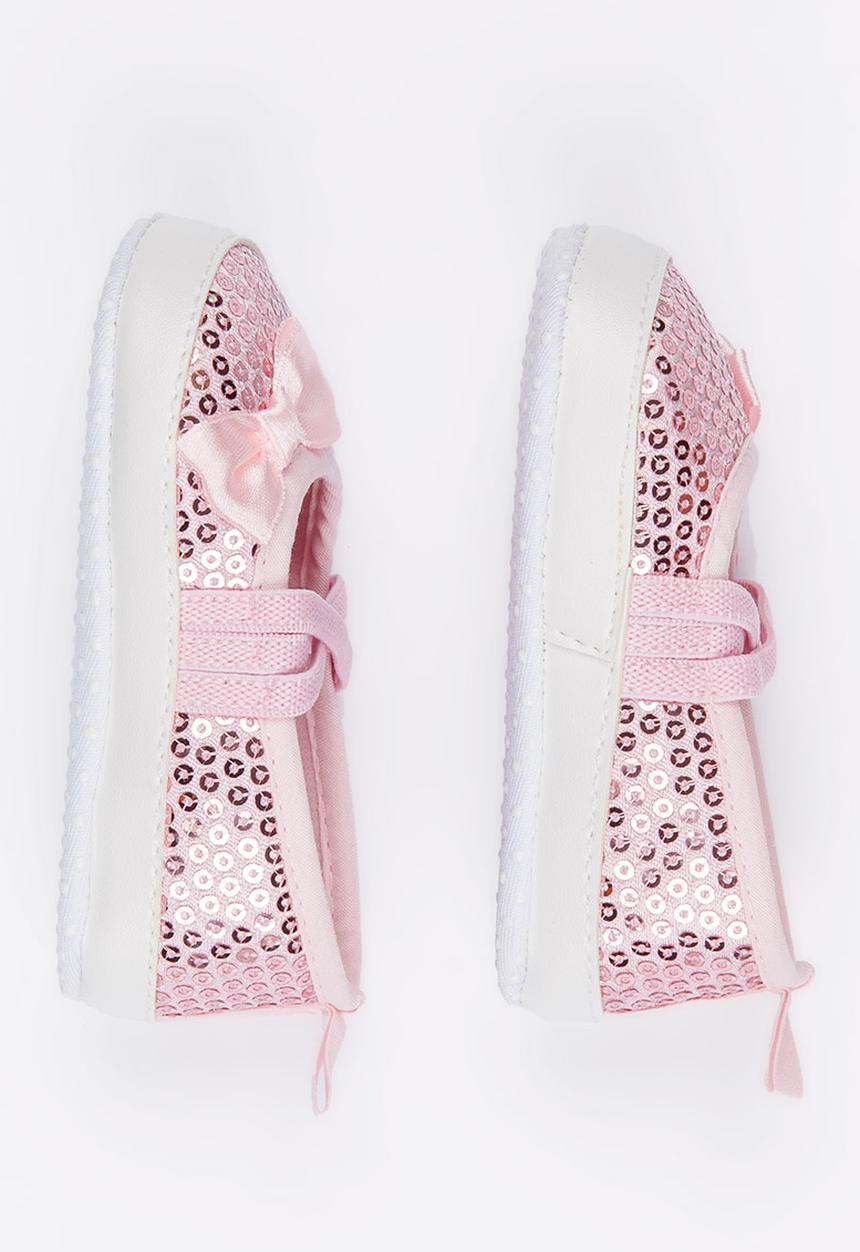 Pop Candy - Glitter Bow  Pump Mid Pink