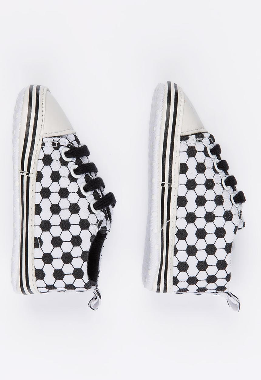 Pop Candy - Lace Up Sneaker Black and White