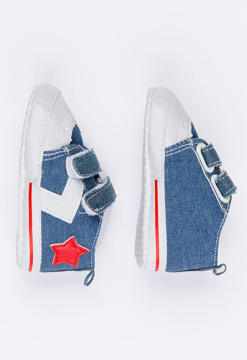 Pop Candy - Velcro Strap Sneaker Blue