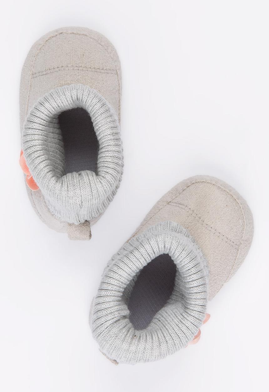 Pop Candy - Flower  Boot Grey