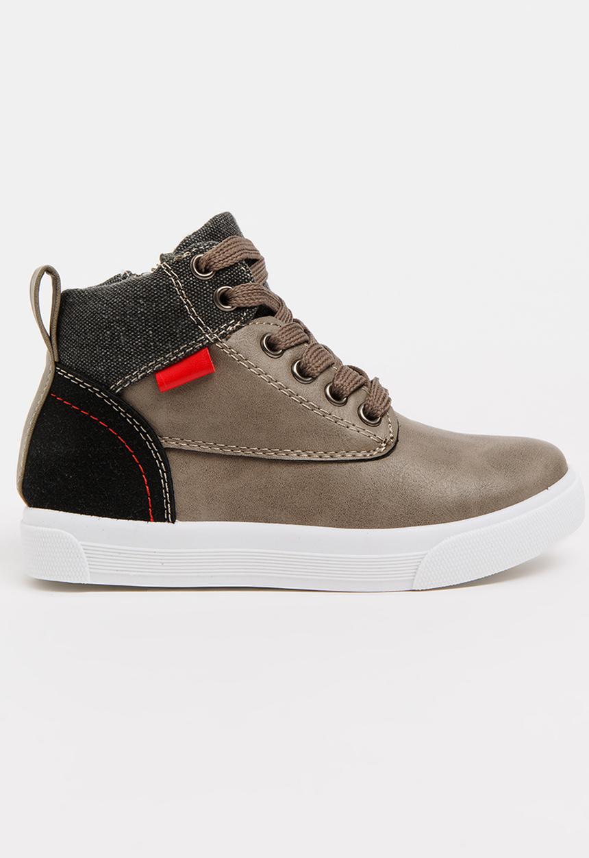 Pop Candy - Boys sneaker - taupe