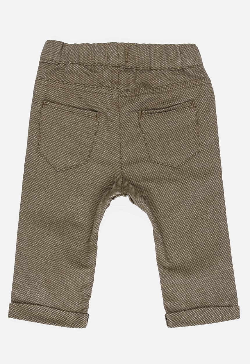 Soobe - Boys bear and fox print trousers - brown 