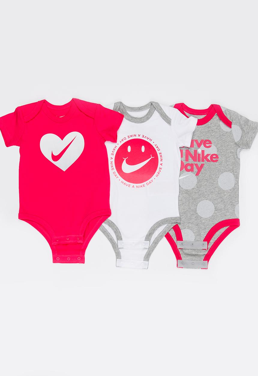 Nike - Nike 3 Piece Bodysuit Set Grey