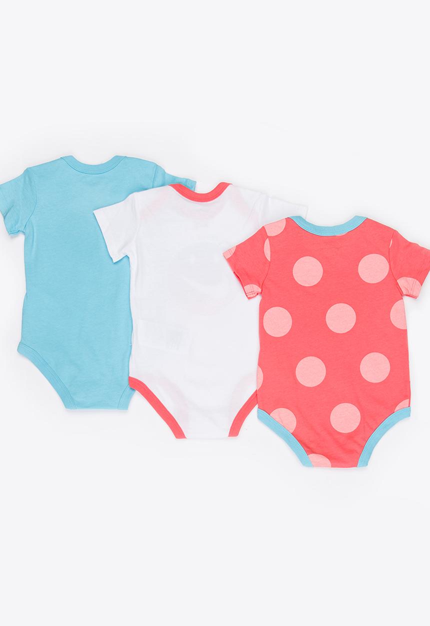Nike - Nike 3 Piece Bodysuit Set Coral