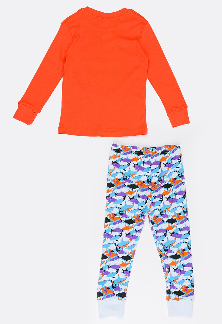 Pop Candy - Boys  Printed Sleep Sets Orange