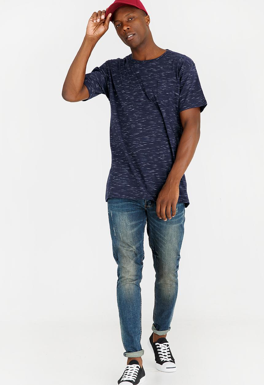 JEEP SPIRIT - Patch Pocket Cotton Tee Navy